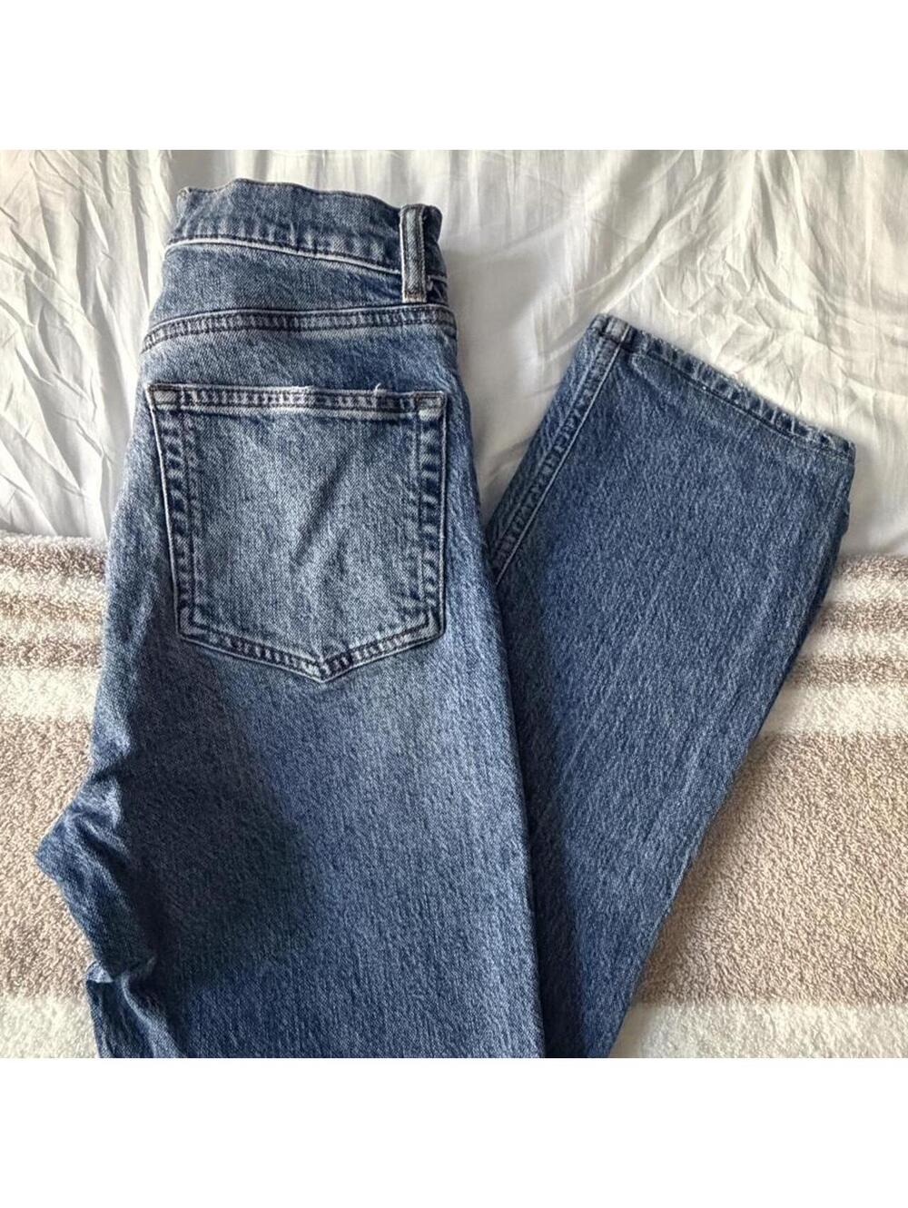 Reformation blue denim jeans size 26 Liza ultra high waist